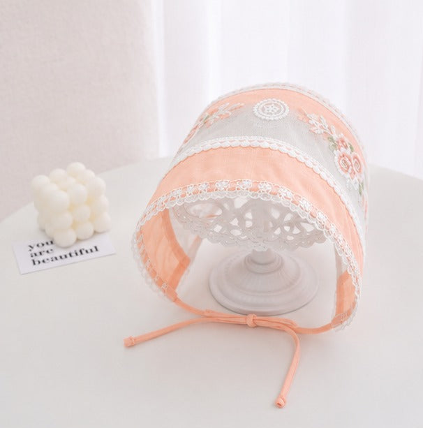 Peachy Embroidered Baby Girls Cap