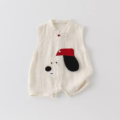 Happy Pup Baby Boys Girls Unisex Romper