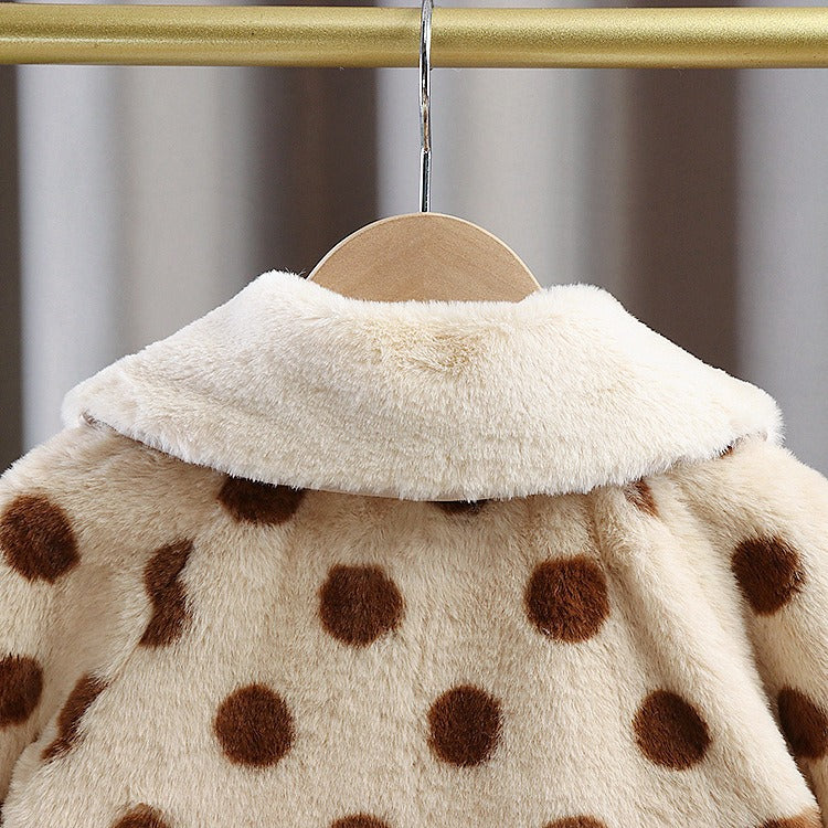 Polka Dot Baby Girls Cozy Coat