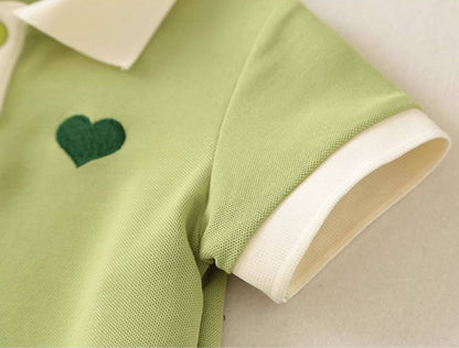 Jim Tiny Heart Baby Boys Romper
