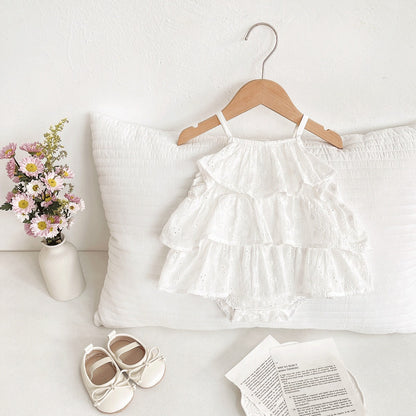 Ju Ju Jam romper dress with lightweight fabric for baby girls

