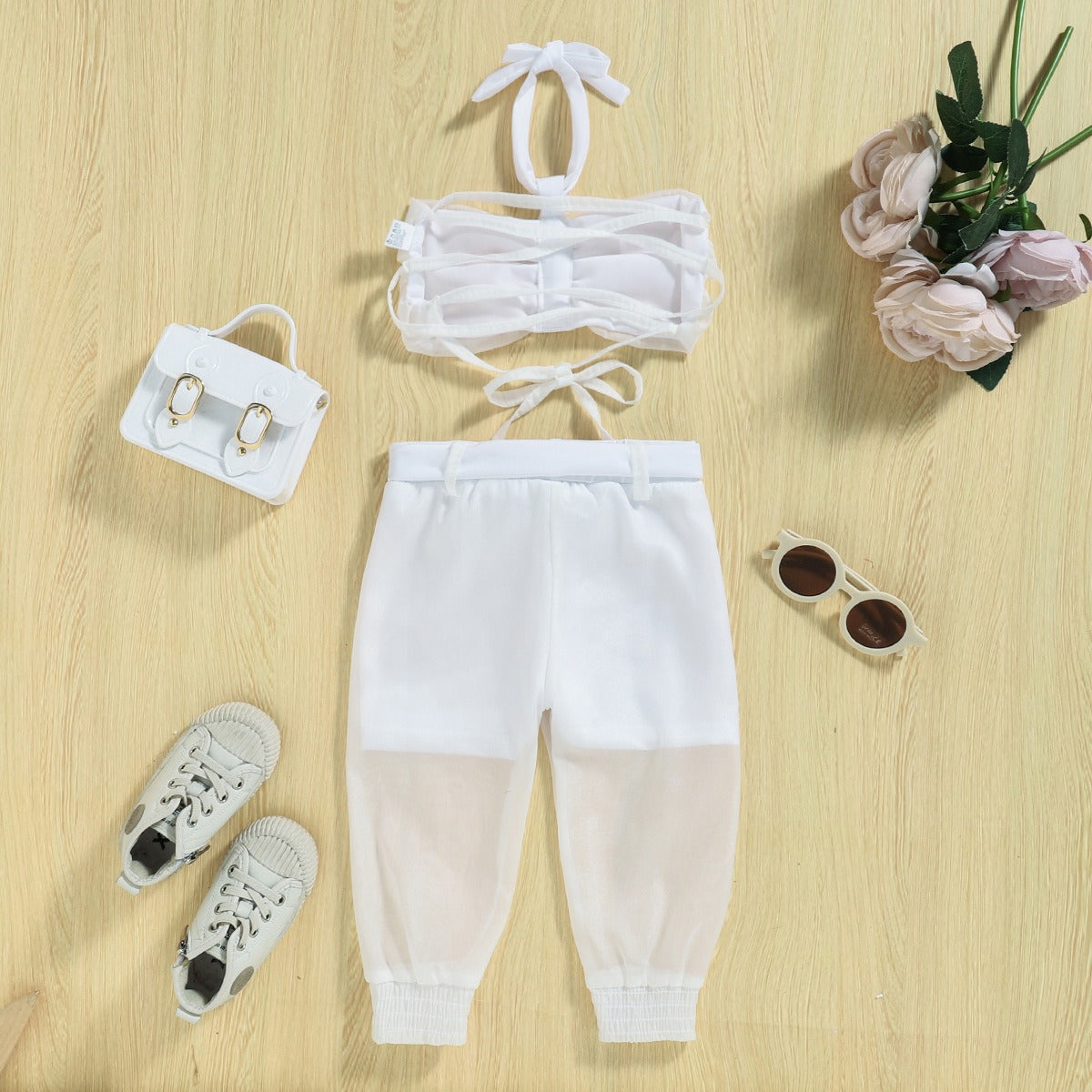 Elegant baby girl partywear with frills and cute details – Pretty Party Set by Ju Ju Jam

