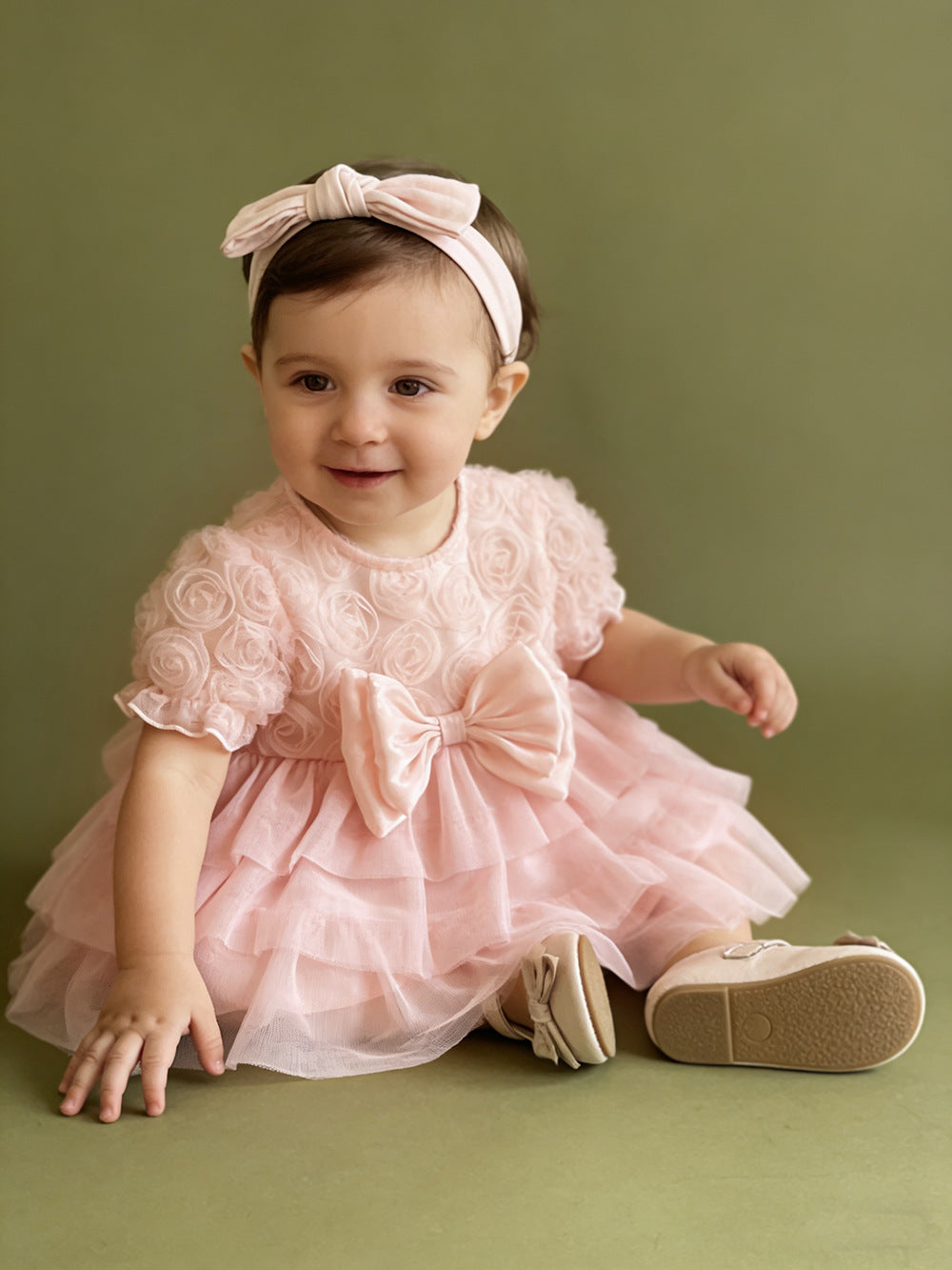 Ella Bow Delight Baby Girls Party Dress