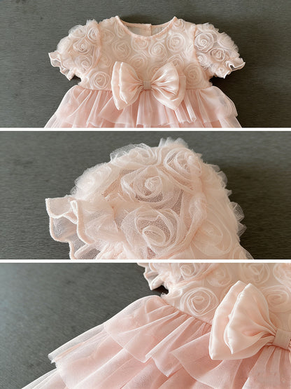 Ella Bow Delight Baby Girls Party Dress