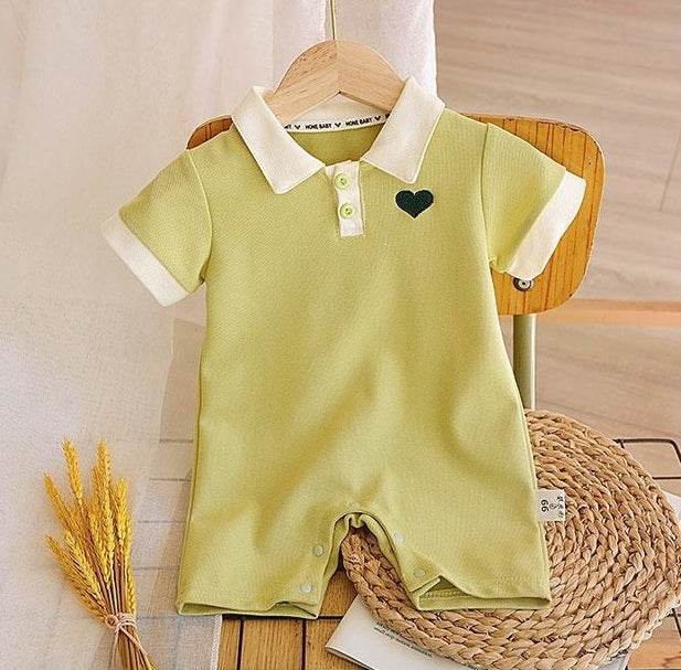 Jim Tiny Heart Baby Boys Romper