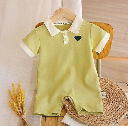 Jim Tiny Heart Baby Boys Romper