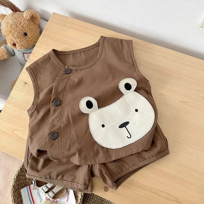 Den Sleeveless Boys Co-ord Set