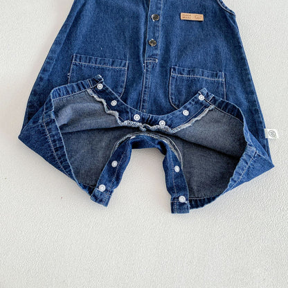 Picnic Perfect Unisex Baby Boys Girls Denim Set with Hat
