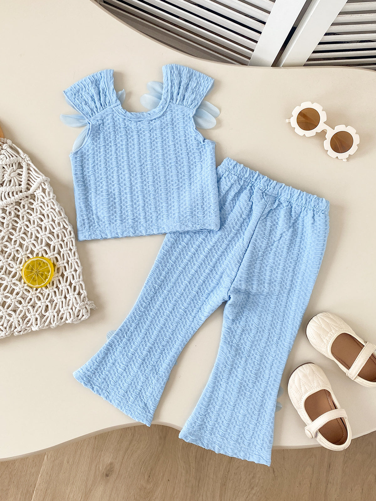 Myra Sky Blossom Baby Girls Two Piece Set