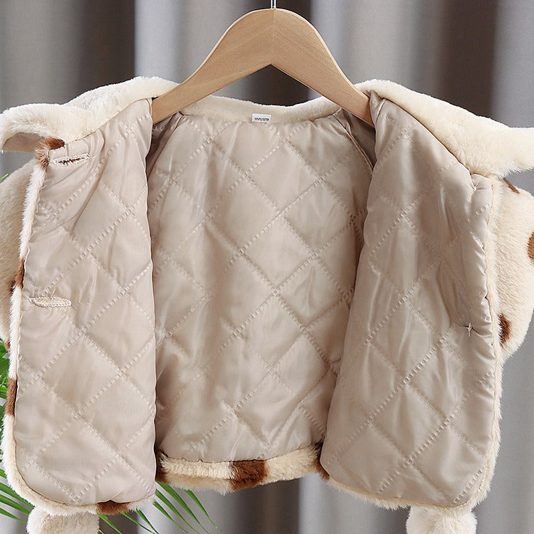 Polka Dot Baby Girls Cozy Coat