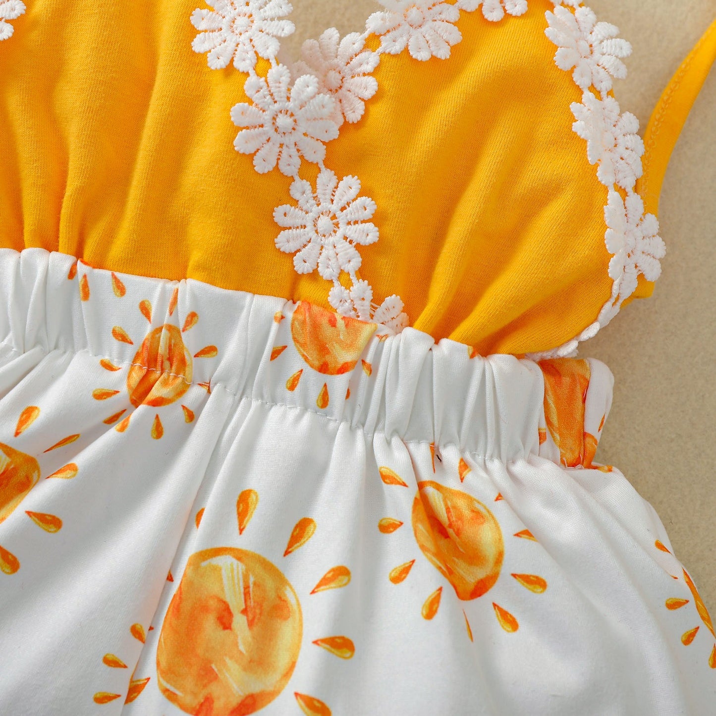 Sunshine Lace Baby Girls Romper Jumpsuit