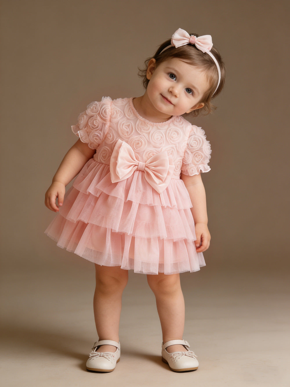 Ella Bow Delight Baby Girls Party Dress