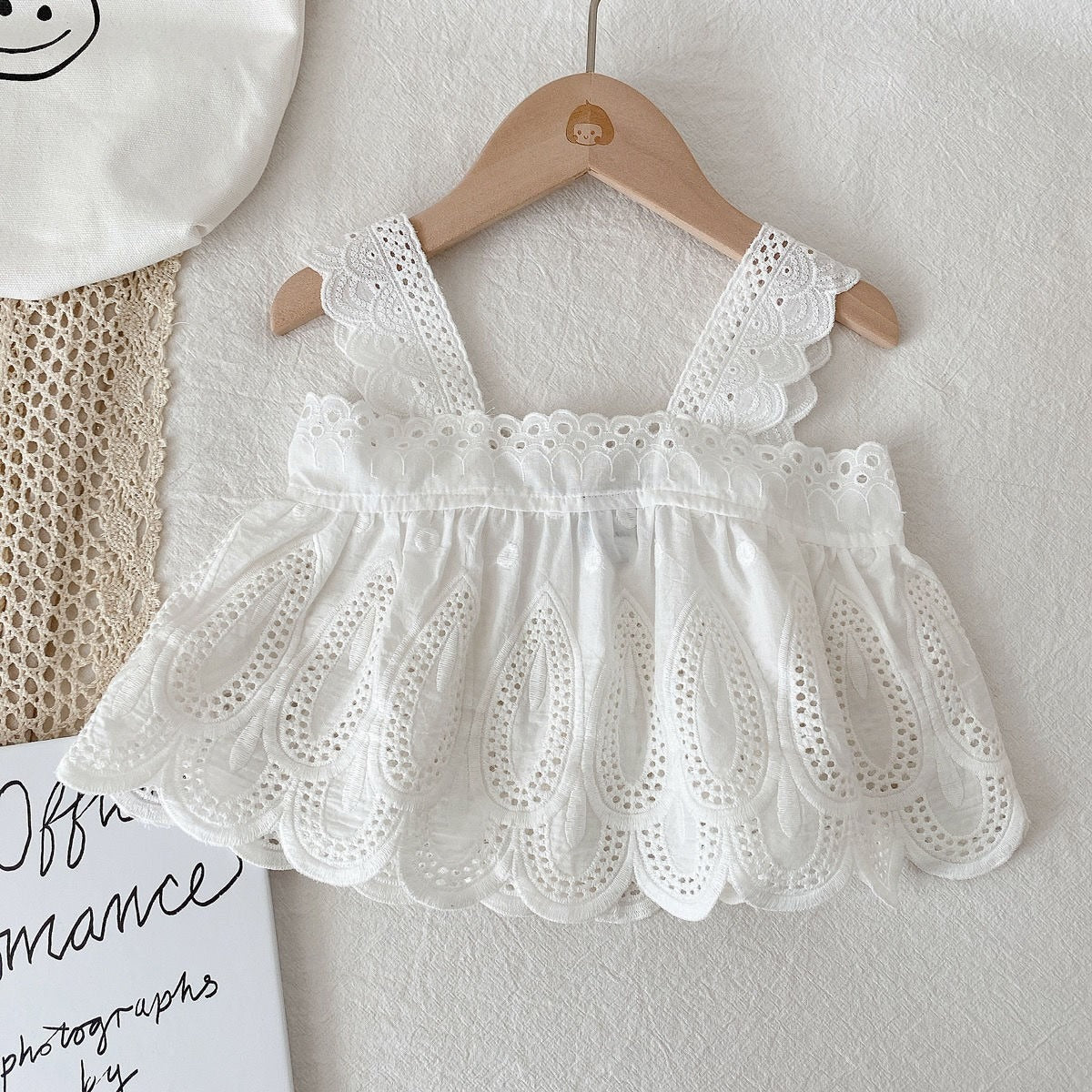 Chic Ivory Love Baby Outfit – cute top paired with skorts for active little girls, Ju Ju Jam collection.

