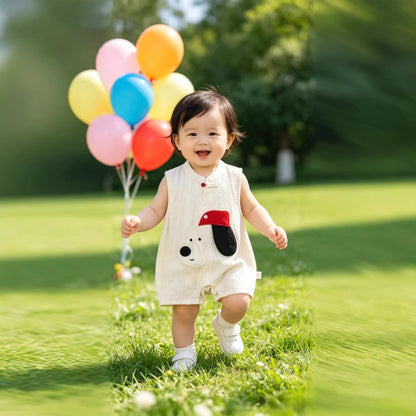 Happy Pup Baby Boys Girls Unisex Romper