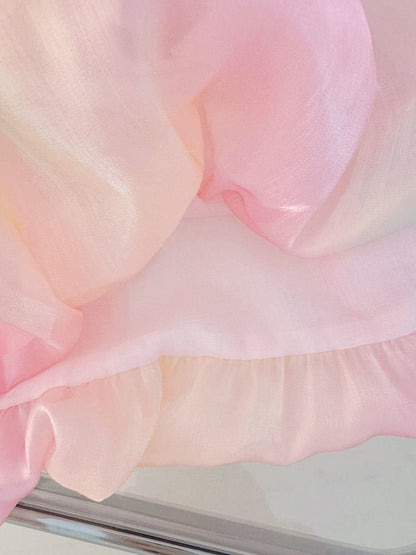 Raha Pink Bow Girls Dress