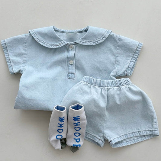 Lil Trendster Boys and Girls Denim Set