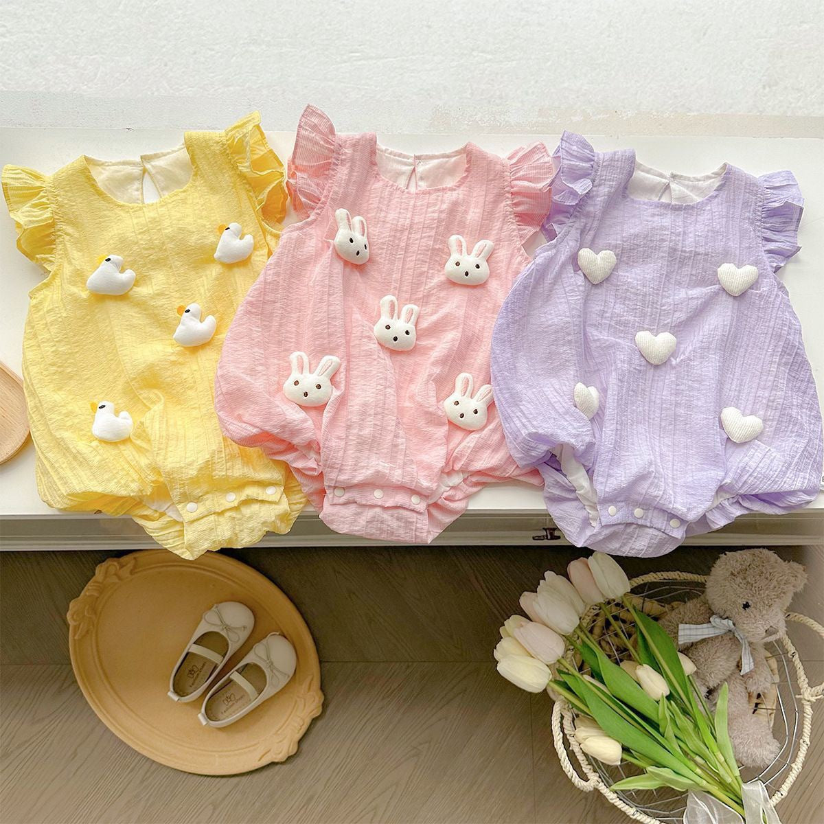 Little Frill Love Baby Girls Romper