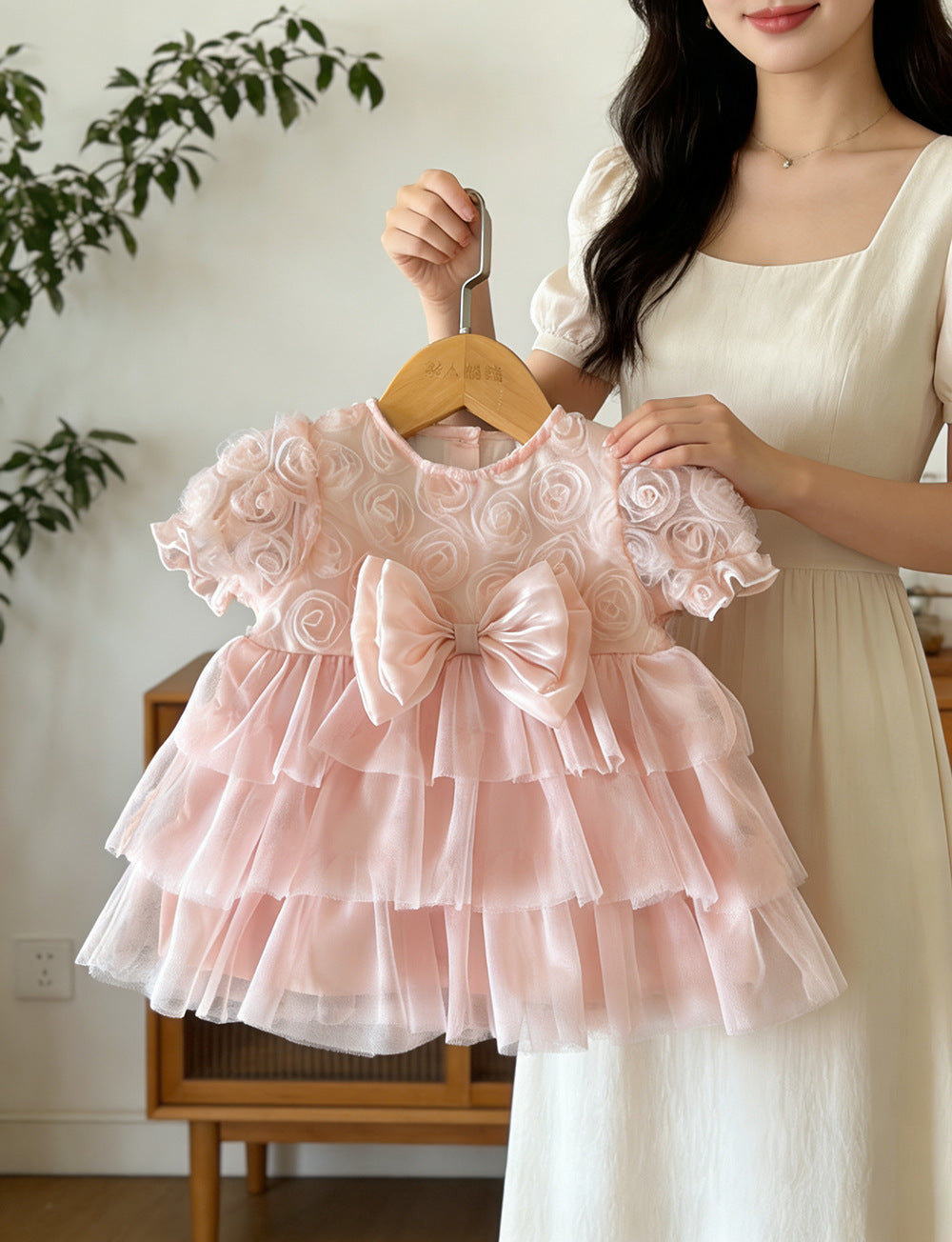 Ella Bow Delight Baby Girls Party Dress
