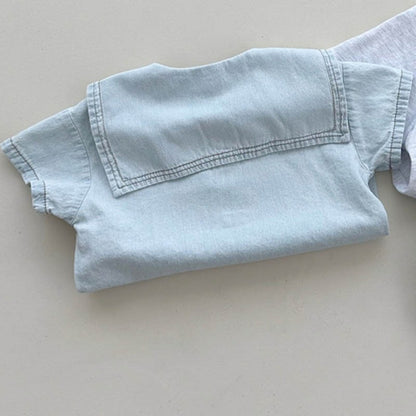 Lil Trendster Boys and Girls Denim Set