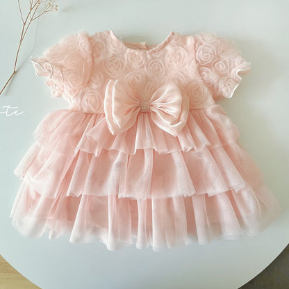Ella Bow Delight Baby Girls Party Dress