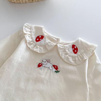Soft cotton Valentina dress set with embroidery for baby girls – Ju Ju Jam

