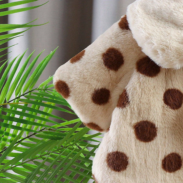 Polka Dot Baby Girls Cozy Coat