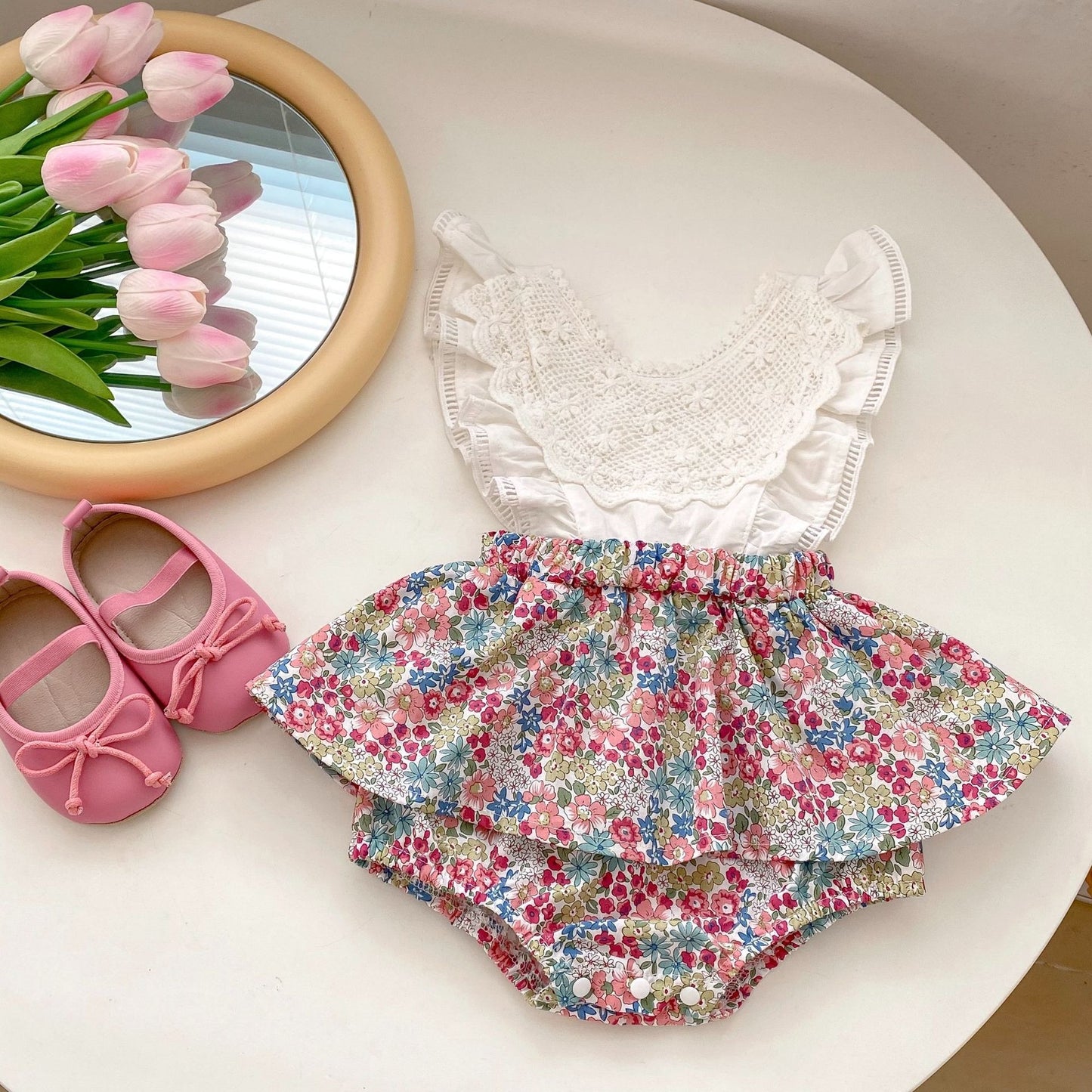 Ruby Posh Baby Girls Romper Dress