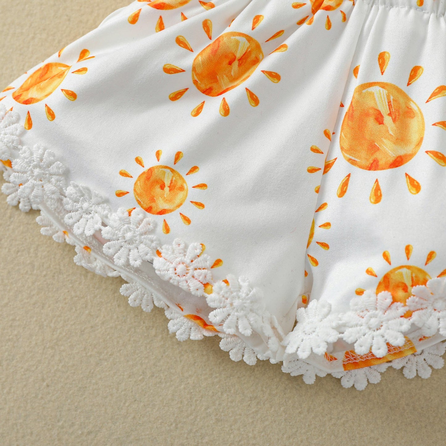Sunshine Lace Baby Girls Romper Jumpsuit