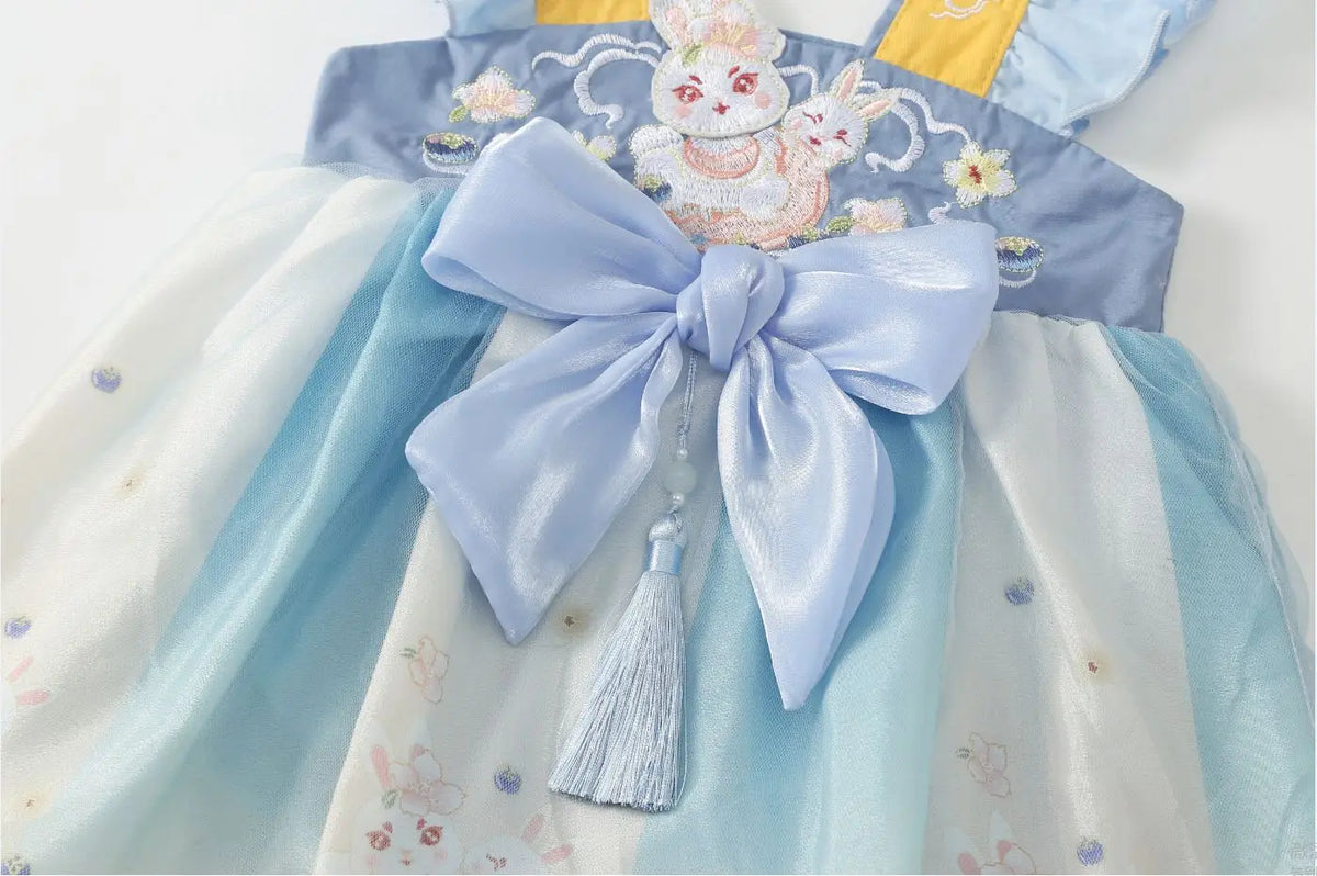 Layla Princess Birthday Baby Girls Romper Dress with Hat