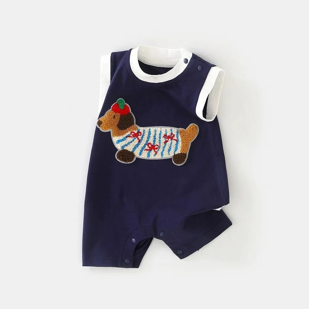 Ju Ju Jam baby boys romper – stylish and comfy Oliver Breeze design for infants and toddlers.

