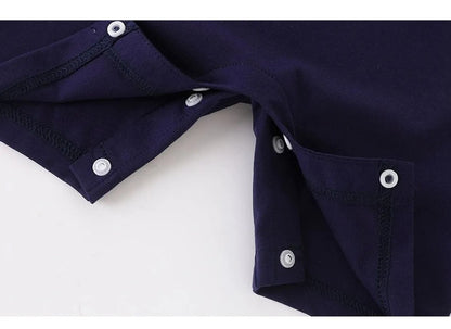 Stylish baby boys romper – breathable Oliver Breeze one-piece from Ju Ju Jam.

