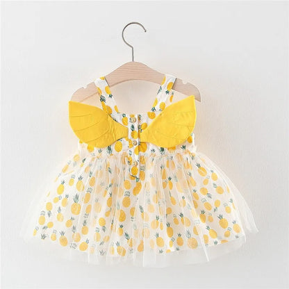 Ju Ju Jam Pineapple fairy dress – colorful and breezy kids dress

