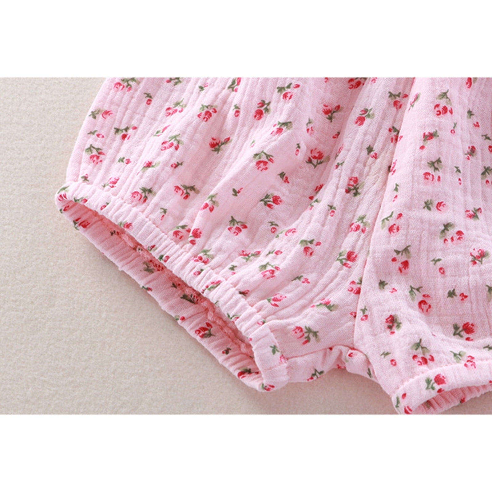 Ju Ju Jam sleeveless girls clothing set – Pink Blossom design with floral charm.

