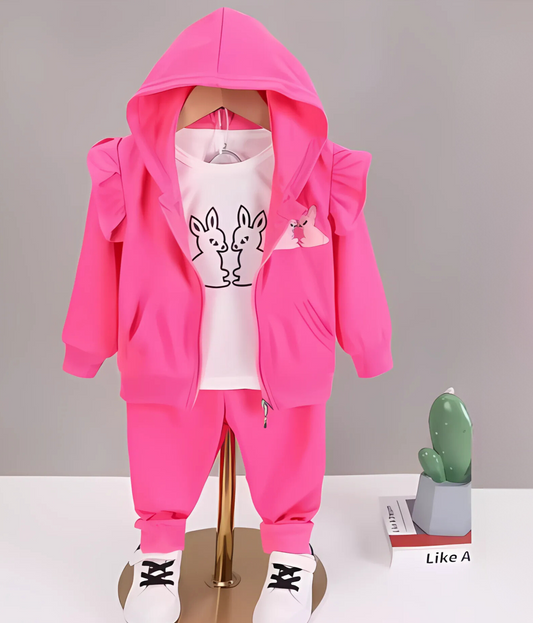 Ju Ju Jam Pink Hoodie Cutie Girls Set β adorable and cozy outfit for toddlers