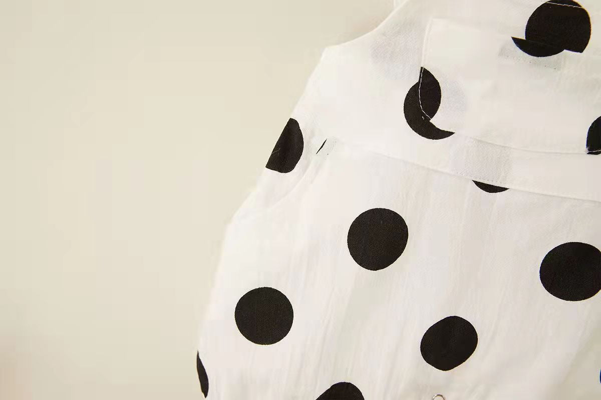 Cozy full-sleeve polka dot jumpsuit with baby hat – Ju Ju Jam Polka Pop

