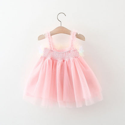 Ju Ju Jam colorful rainbow frill dress for baby girls – fairy-tale style


