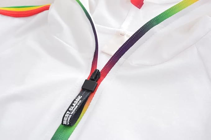 Ju Ju Jam Boys Tracksuit Set with Rainbow Hood - Comfortable and colorful outfit for boys, ideal for everyday wear.