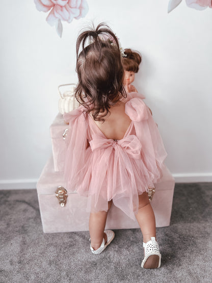 Ju Ju Jam Girls Royal Net Romper - Luxurious romper with elegant net fabric for a refined and stylish look.