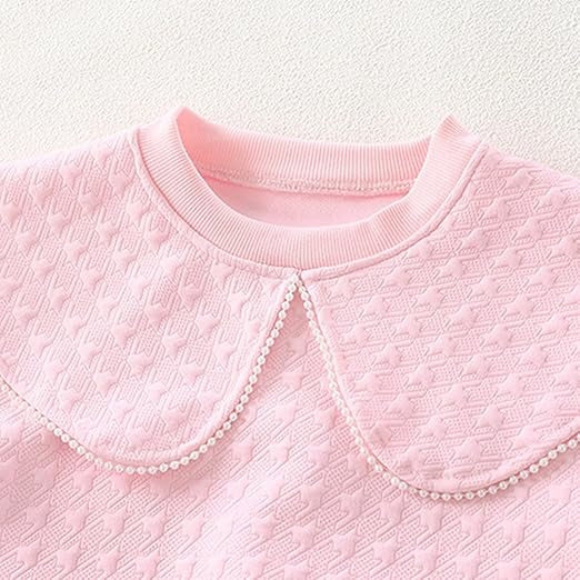 Elegant baby girl top with patterned ruffle neckline – Ju Ju Jam

