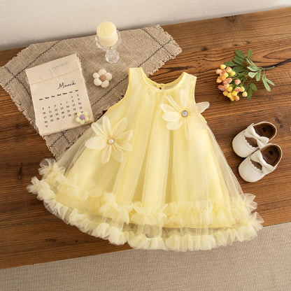 Fairytale Tulle Baby Girls Princess Dress – Adorable tulle princess dress for baby girls by Ju Ju Jam. Ideal for parties, family gatherings, and special celebrations. Soft, breathable fabric for toddlers and infants.