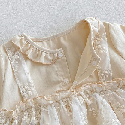 Creama Baby Girls Tulle Romper Dress with Headband