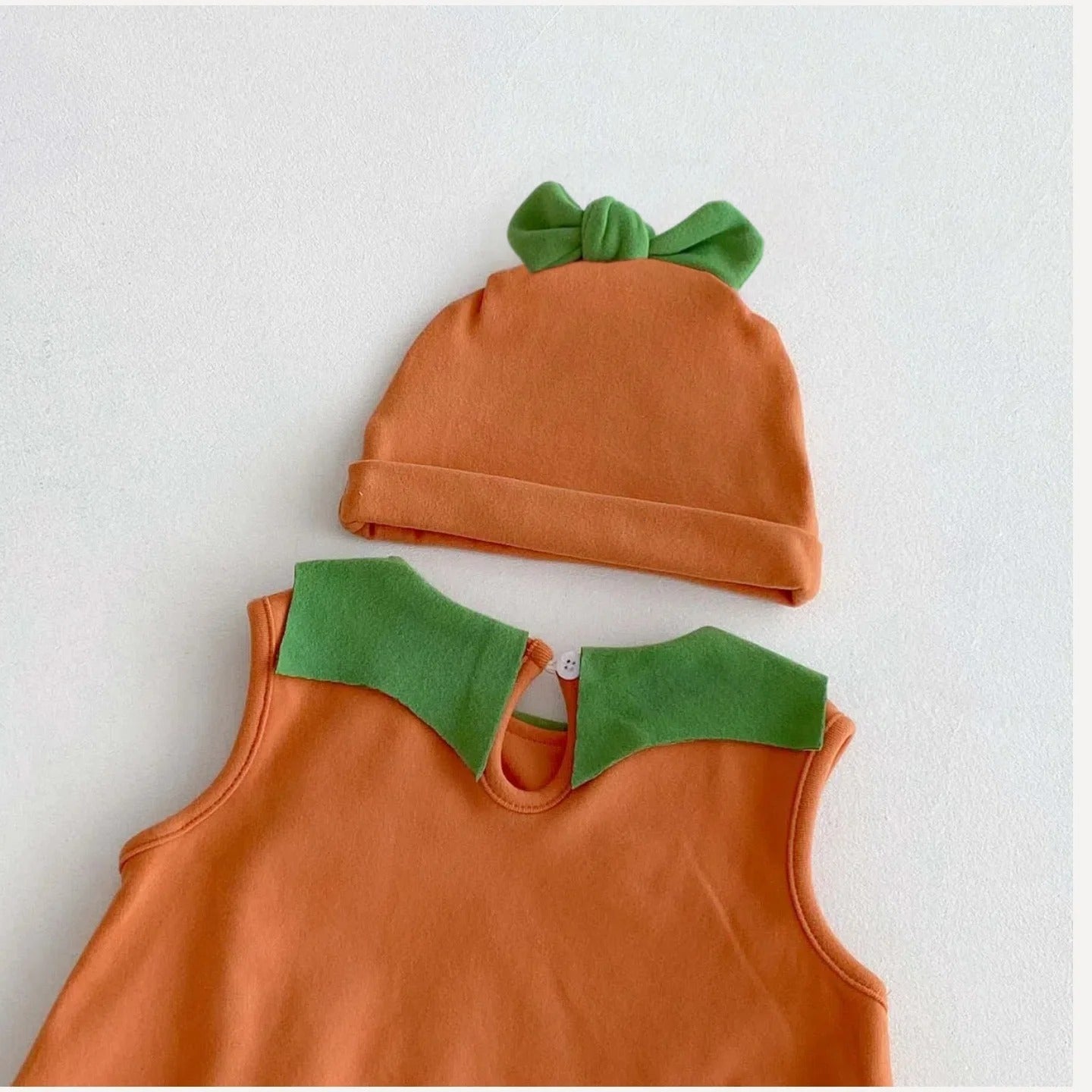 Pumpkin Plum Baby Boys and Girls Romper with Hat