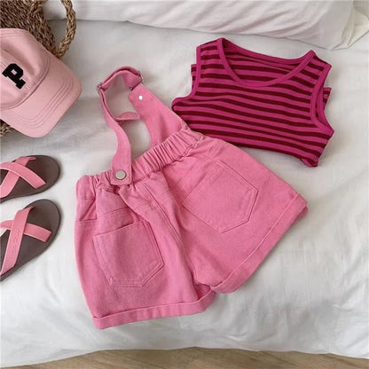 Classy Jumpsuit Style Girls Two-Piece Set