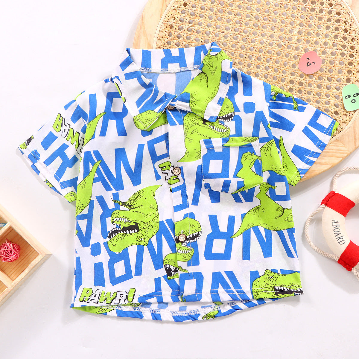 Dino Letters Boys Shirt