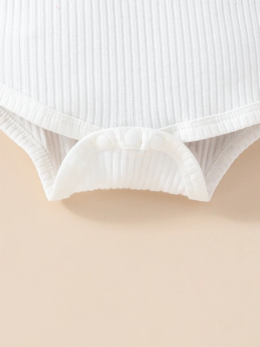 Suza Teddy Romper and Shirt Set with Headband