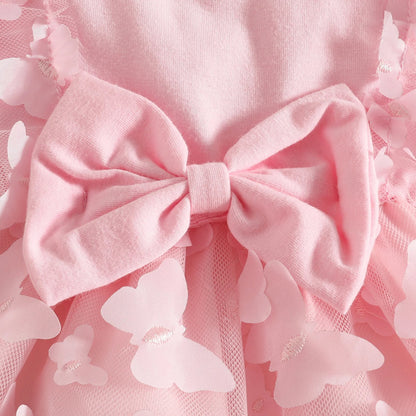 Mystical Butterfly Dreams Baby Girls Dress with Headband