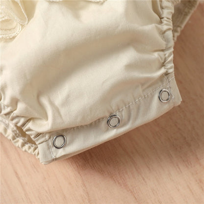 Graceful Lace Baby Girls Party Romper