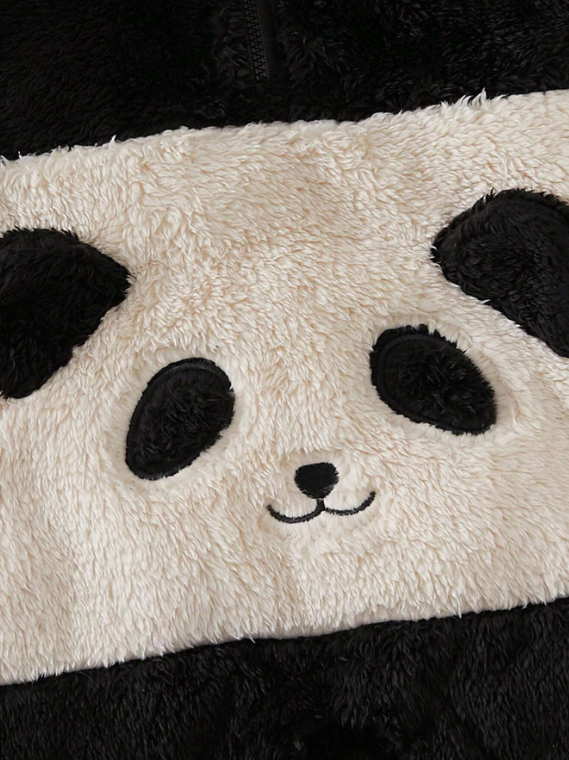 Ju Ju Jam baby romper with a frosty panda design, perfect for keeping little ones cozy and stylish.