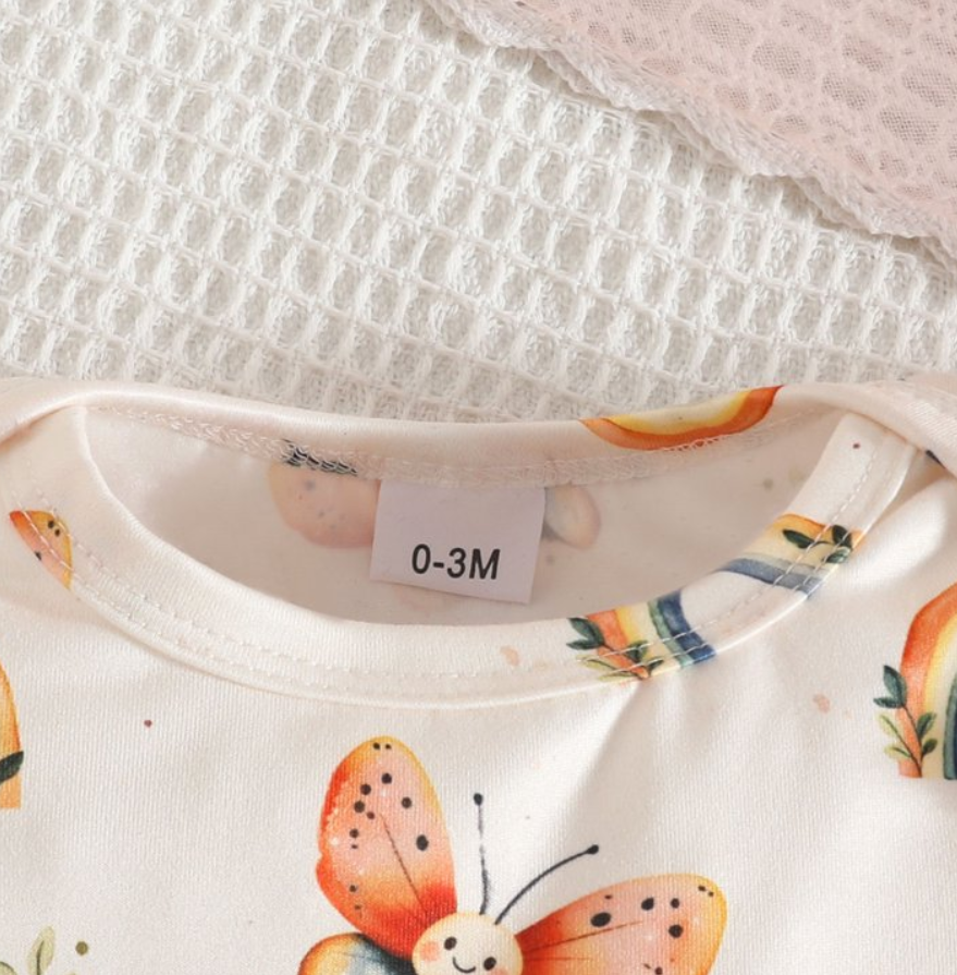 Ellie Bee Blossom Baby Girls Romper Dress with Headbow