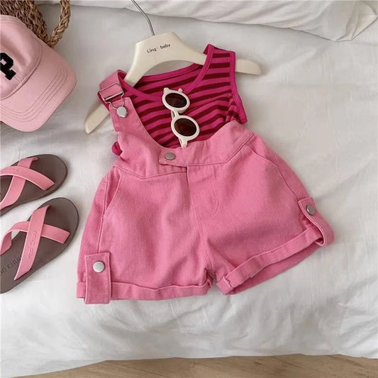 Classy Jumpsuit Style Girls Two-Piece Set